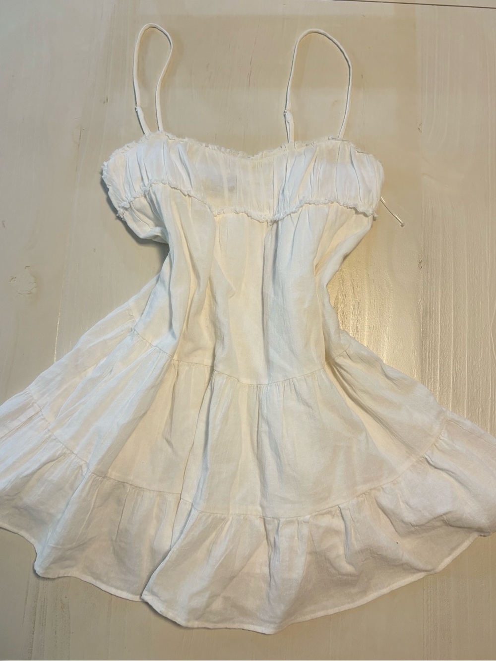 Zara White Spaghetti Strap Sundress